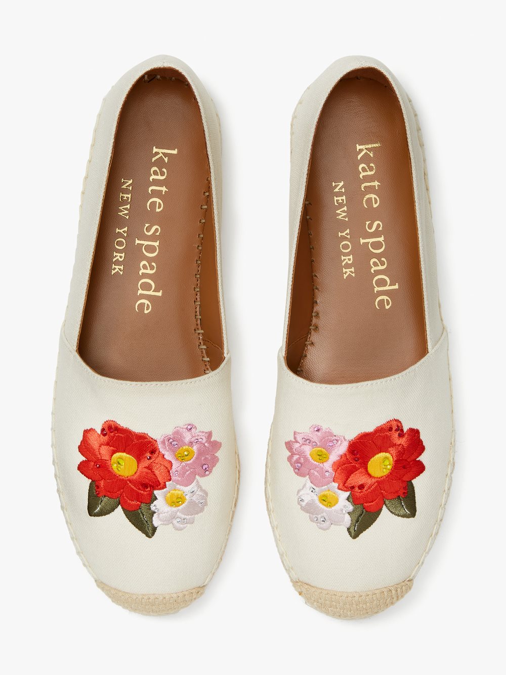 Women's parchment multi dahlia espadrilles | Kate Spade