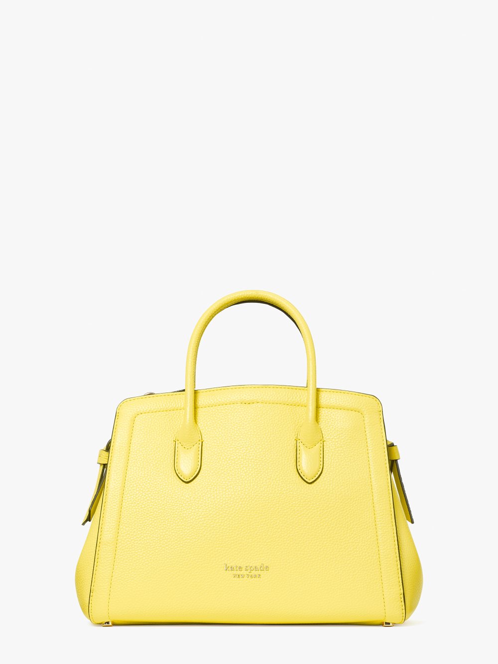 Women's yellow sesame knott medium satchel | Kate Spade