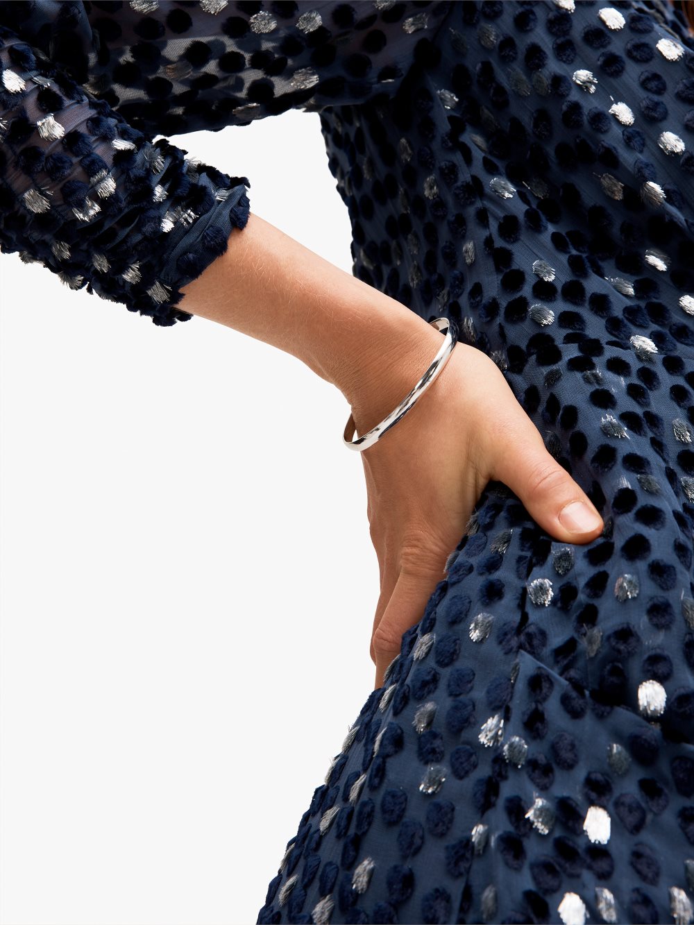 Women's silver find the silver lining idiom bangle | Kate Spade