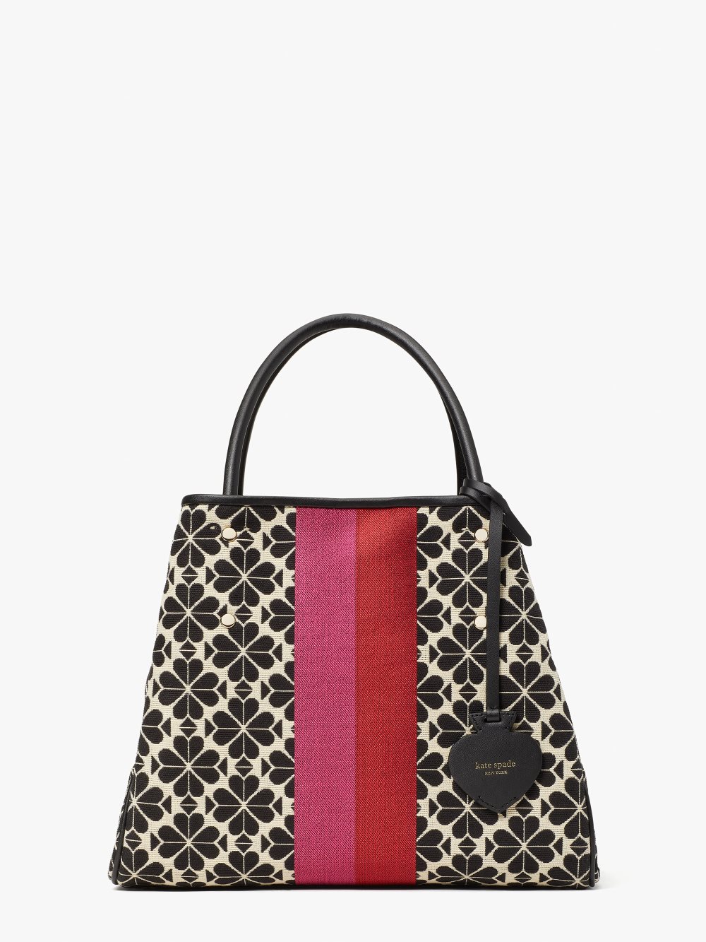 Women's cream multi spade flower jacquard everything stripe medium tote | Kate Spade