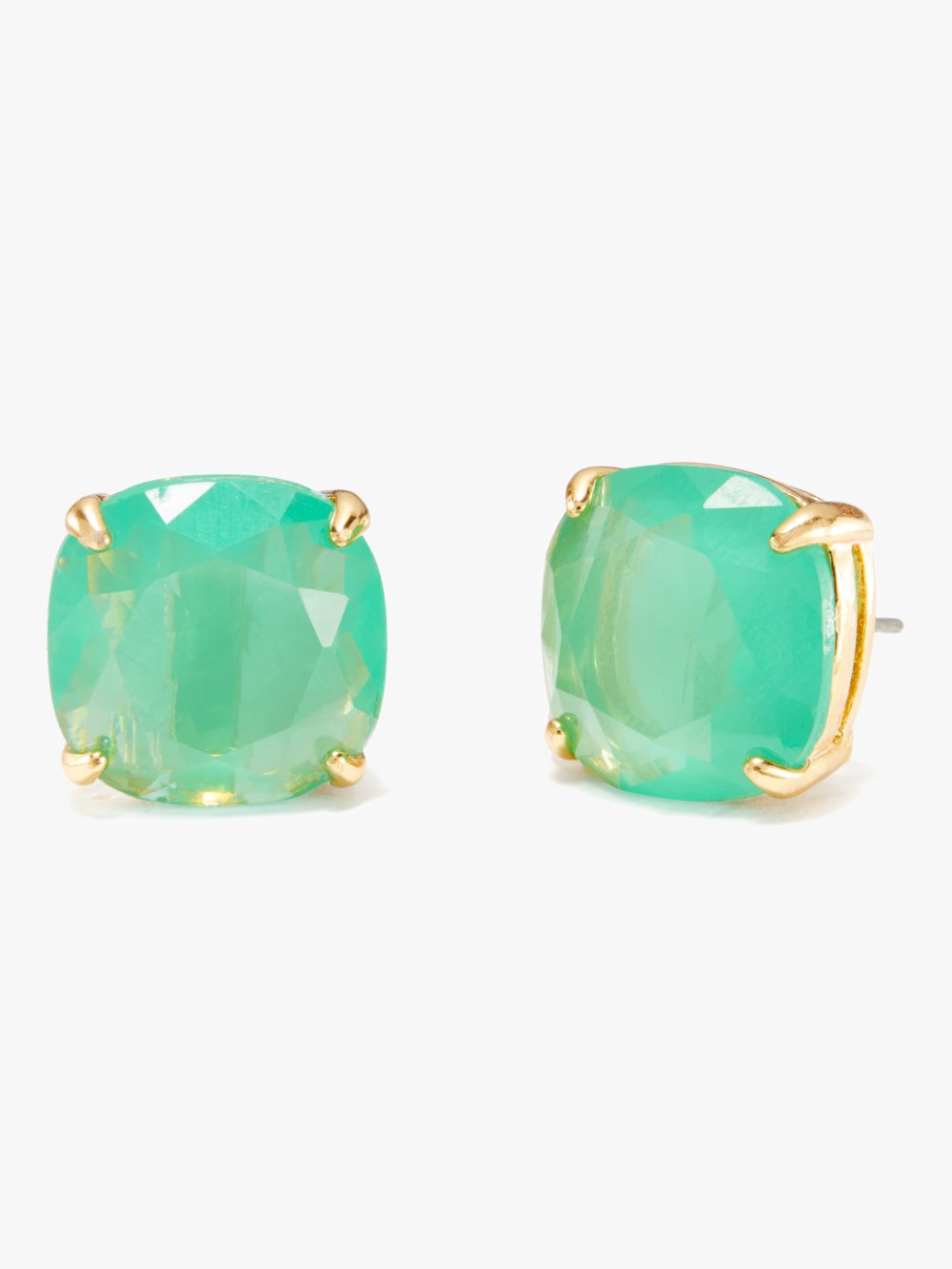 Women's beryl green kate spade earrings small square studs | Kate Spade