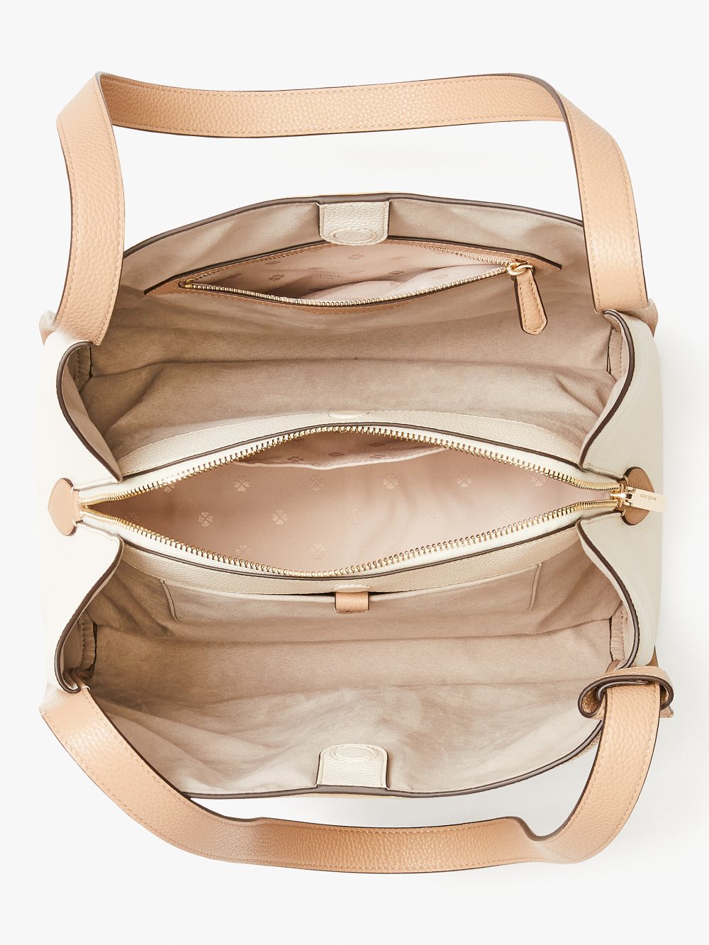 Women's warm stone multi knott colorblocked large shoulder bag | Kate Spade