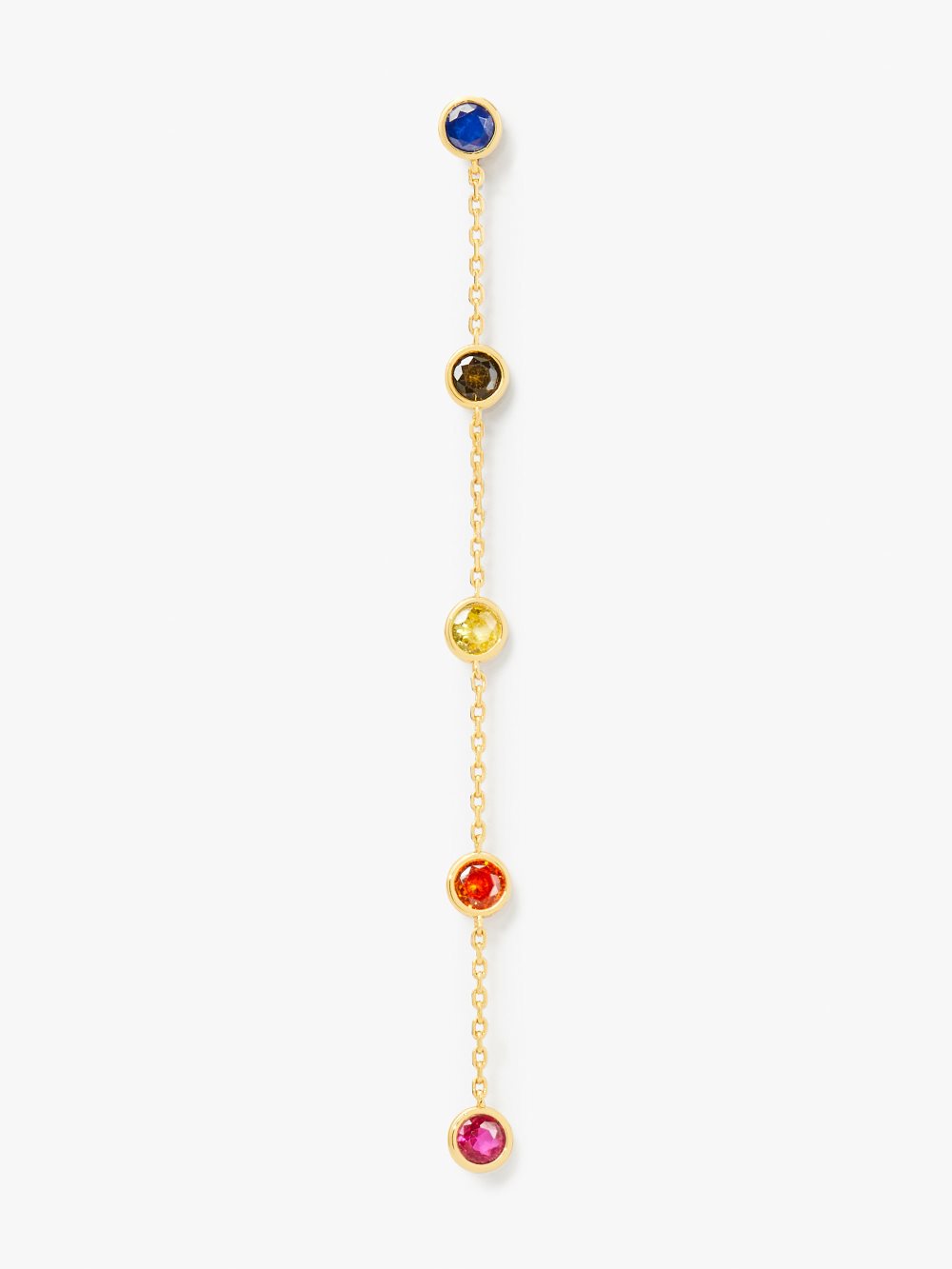 Women's multi rainbow dot linear earrings | Kate Spade