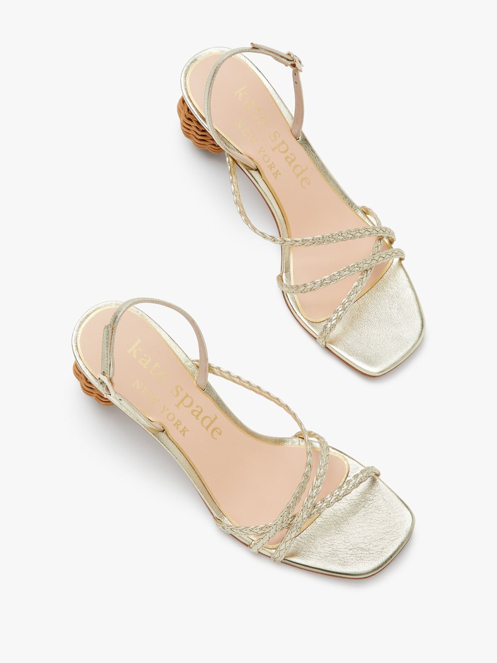 Women's pale gold valencia sandals | Kate Spade