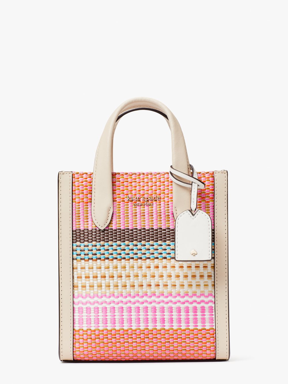 Women's pink multi manhattan striped mini tote | Kate Spade